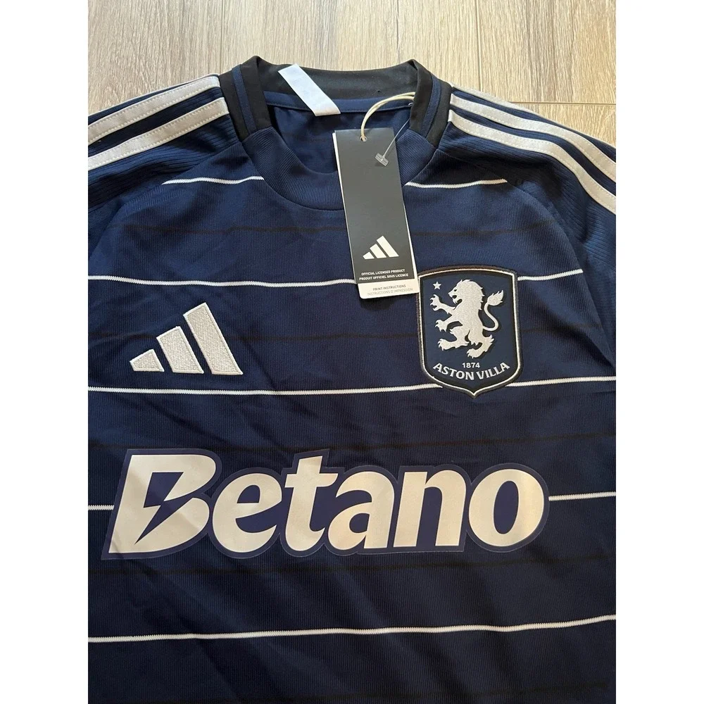 adidas Aston Villa Navy Blue & White Men's Jersey